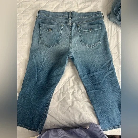 Old Navy Light Blue Straight Leg Women's Jeans - Picture 2 of 8